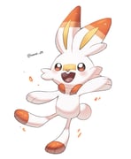 1other artist_name brown_eyes chibikemo commentary_request full_body furry iwasi_29 open_mouth other_focus pokemon pokemon_(creature) pokemon_focus rabbit scorbunny simple_background smile standing standing_on_one_leg teeth twitter_username upper_teeth_only white_background white_fur rating:g score:1 post #10164259