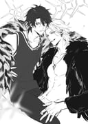 2boys abs antenna_hair aohitsugi_samatoki bare_shoulders bishounen chain chain_necklace chinese_commentary closed_mouth collarbone ear_piercing earrings fur_jacket fur_shawl fur_trim greyscale grin hand_on_another's_thigh hand_on_another's_waist highres hypnosis_mic jacket jewelry looking_at_viewer male_focus maosanmu mole mole_under_eye monochrome multiple_boys navel necklace open_clothes open_jacket open_mouth pants pectorals piercing ring shawl shirt short_hair sitting sitting_on_lap sitting_on_person smile sparkle tank_top toned toned_male white_background yamada_ichiro yaoi rating:s score:1 post #10174727