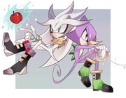 2boys apple boots classic_espio espio_the_chameleon floating food fruit furry furry_male gloves jewelry knuckles'_chaotix long_tail male_focus multiple_boys plzx3_e pointy_nose prototype_design ring silver_the_hedgehog silver_the_hedgehog_(beta_design) simple_background sonic_(series) sonic_the_hedgehog_(classic) sparkle spikes tail telekinesis rating:g score:2 post #9085195