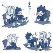 ... 105zz 2boys :3 armor black_coat black_gloves black_hair black_shirt blue_eyes chest_strap clipboard closed_eyes coat cross_scar cup earrings final_fantasy final_fantasy_vii furrowed_brow gloves green_eyes grey_hair hair_slicked_back holding holding_pen jewelry long_hair male_focus multiple_boys own_hands_together parted_bangs pauldrons pen pen_in_mouth scar scar_on_cheek scar_on_face sephiroth shirt shoulder_armor sideburns single_earring sitting sleeping sleeveless sleeveless_turtleneck spoken_ellipsis spoken_flower turtleneck upper_body white_background zack_fair rating:g score:0 post #10173977