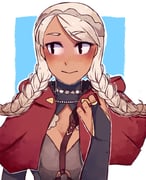 1girl braid breasts cleavage fire_emblem fire_emblem_fates hairband harness highres long_hair low_twin_braids low_twintails nina_(fire_emblem) o-ring o-ring_harness parted_bangs red_hood small_breasts solo steamporky twin_braids twintails rating:g score:5 post #10070152
