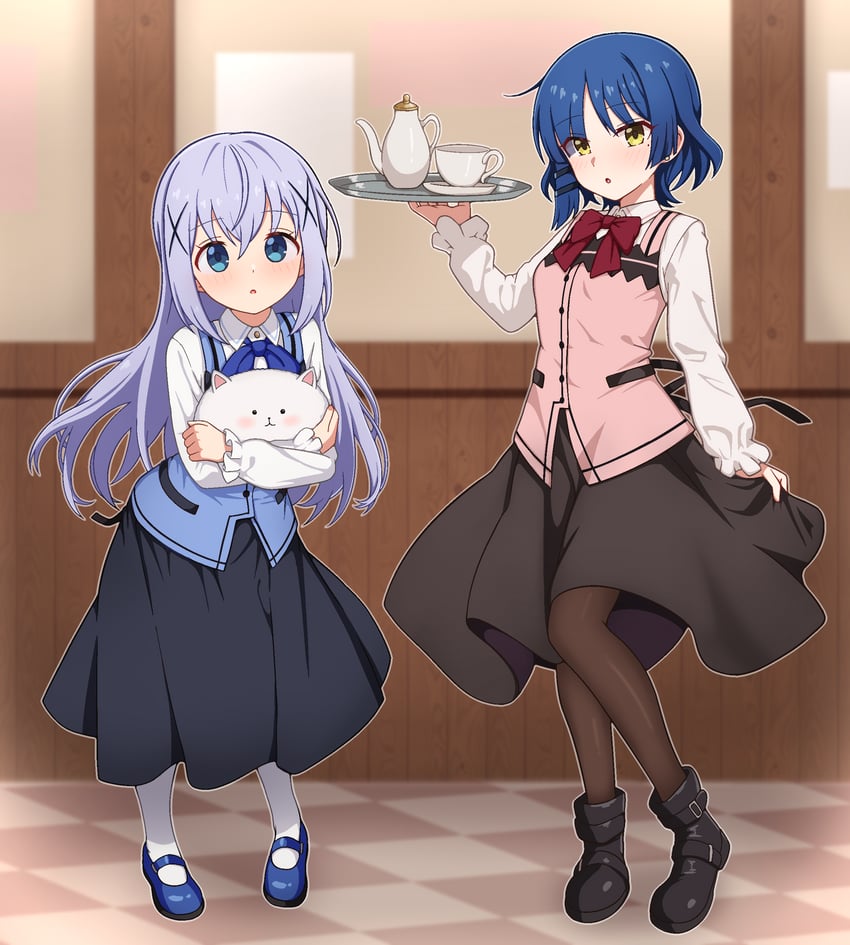 kafuu chino, yamada ryo, and tippy (bocchi the rock! and 1 more) drawn by milliani