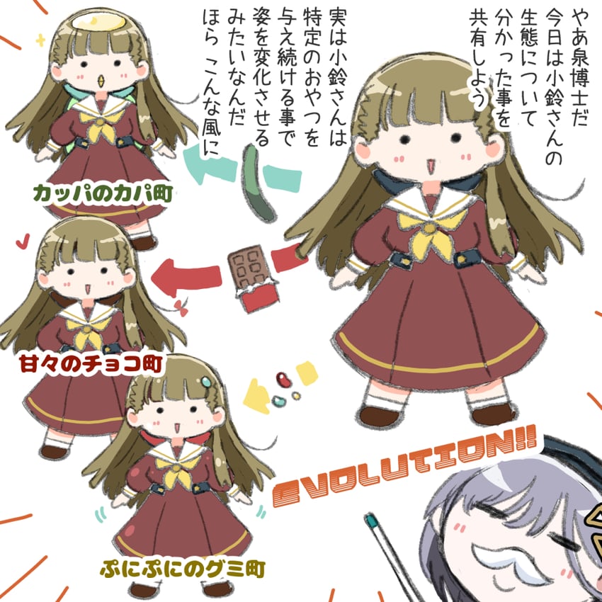 kachimachi kosuzu and katsuragi izumi (love live! and 1 more) drawn by navyblue_konjac