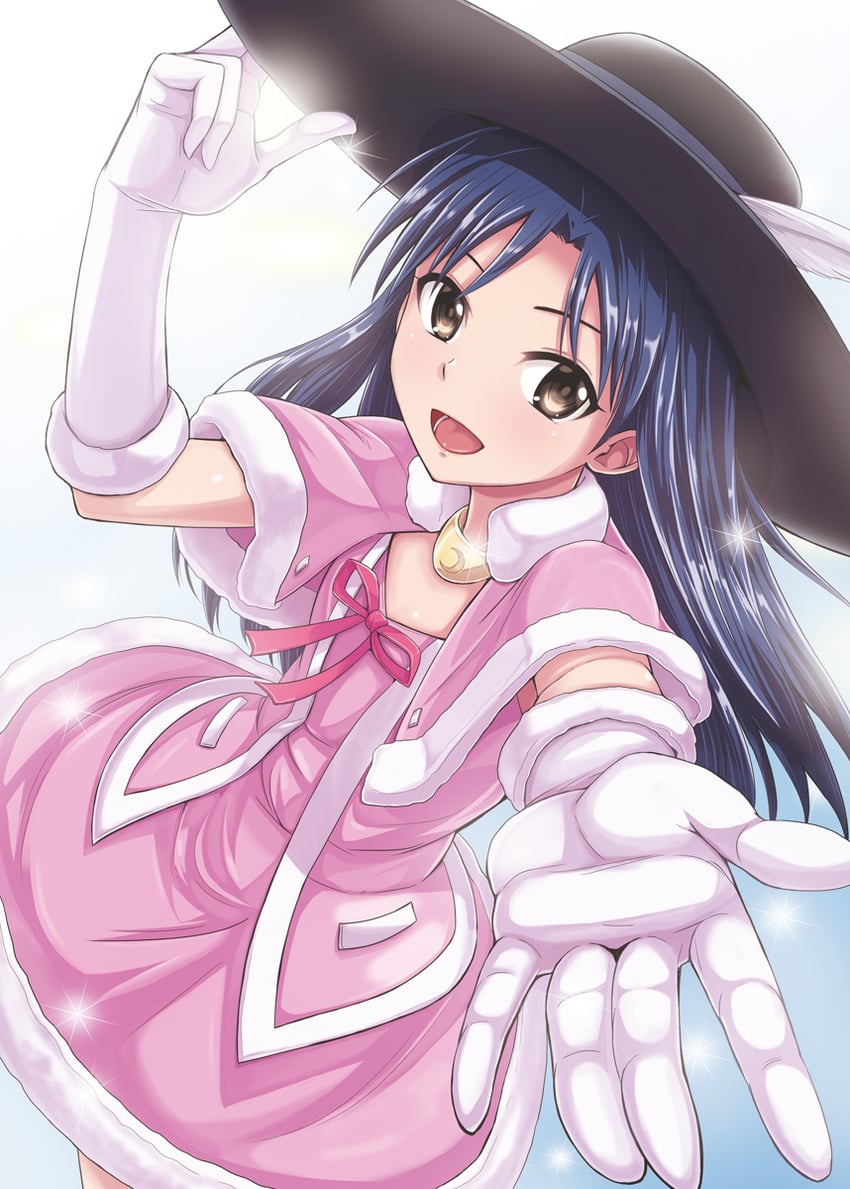 kisaragi chihaya (idolmaster and 1 more) drawn by dan_(orange_train)