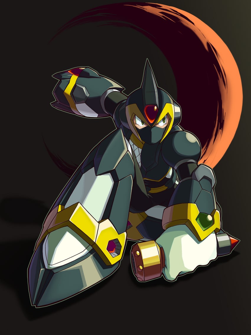 x and shadow armor x (mega man and 2 more) drawn by samatsida
