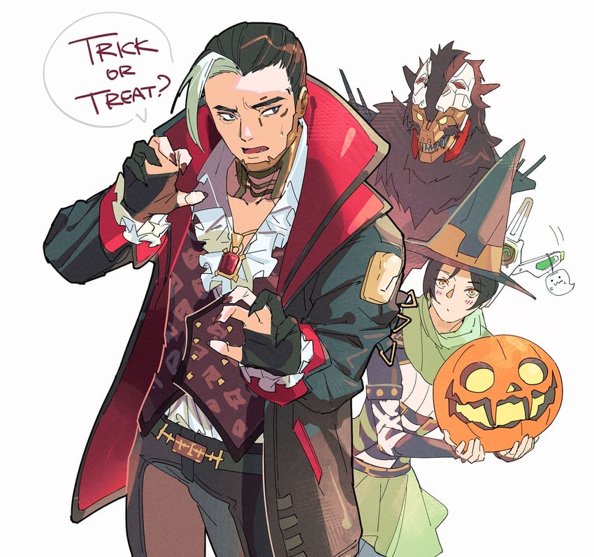 wraith, crypto, revenant, hack, deadly byte crypto, and 2 more (apex legends) drawn by thundergotch