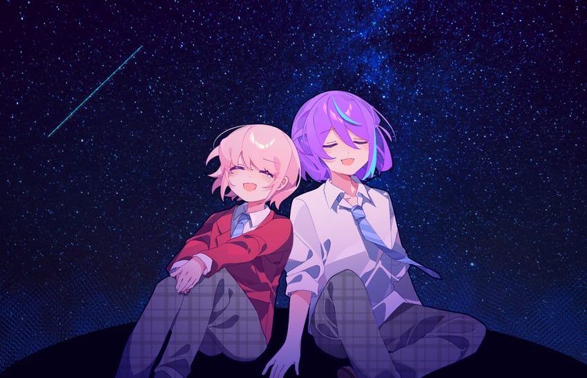 akiyama mizuki and kamishiro rui (project sekai) drawn by laylayhappy