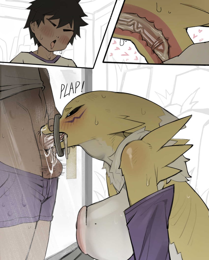 renamon (digimon) drawn by zhou135627